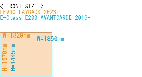 #LEVRG LAYBACK 2023- + E-Class E200 AVANTGARDE 2016-